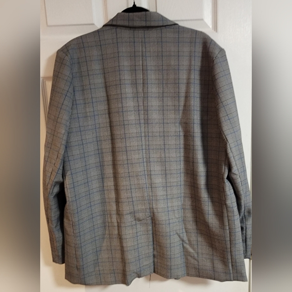Steve Madden Oversized Blazer, Size XL, Plaid - Picture 2 of 4